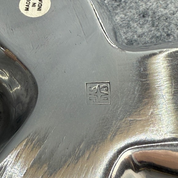 Vintage Metal Club‎ Shaped Card Theme Snack Plate Tray Silver Color Party Poker - Picture 5 of 8